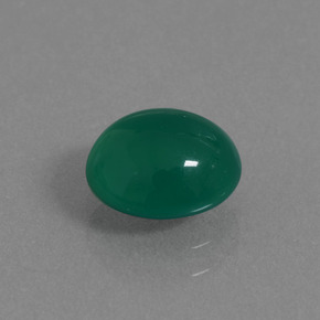 1.46 ct Green Agate Stone, Natural Agate in Oval Cabochon Shape for Sale