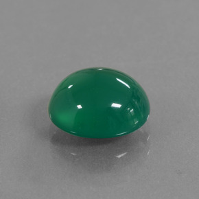 2.54 ct Green Agate Stone, Natural Agate in Oval Cabochon Shape for Sale