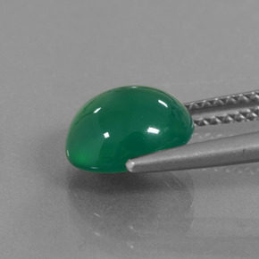 Agate Gemstone in 9 x 8.5 mm Size for Sale, Agate Stone in Green Color