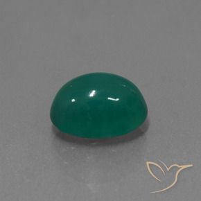 2.97 ct Green Agate Stone, Natural Agate in Oval Cabochon Shape for Sale