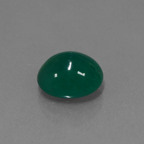 2.81 ct Green Agate Stone, Natural Agate in Oval Cabochon Shape for Sale