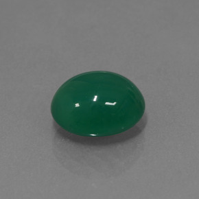 3.00 ct Green Agate Stone, Natural Agate in Oval Cabochon Shape for Sale