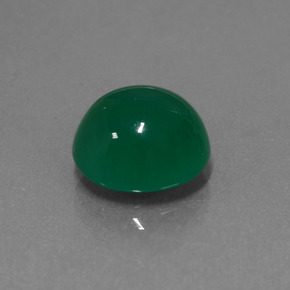 3.60 ct Green Agate Stone, Natural Agate in Oval Cabochon Shape for Sale