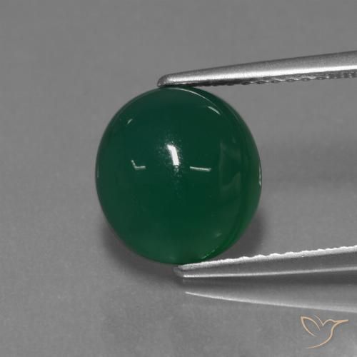 3.35ct Natural Green Agate, Oval, Translucent