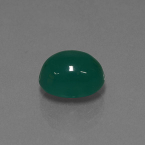2.95 ct Green Agate Stone, Natural Agate in Oval Cabochon Shape for Sale