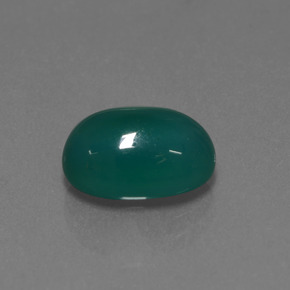 3.43 ct Green Agate Stone, Natural Agate in Oval Cabochon Shape for Sale