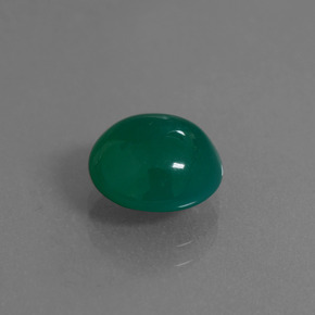 2.80 ct Green Agate Stone, Natural Agate in Oval Cabochon Shape for Sale