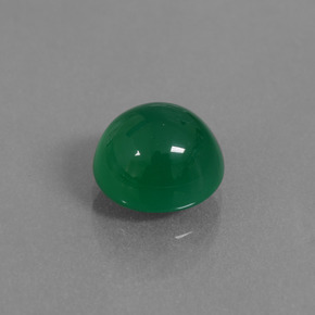3.40 ct Green Agate Stone, Natural Agate in Oval Cabochon Shape for Sale