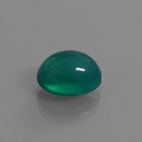 3.57 ct Green Agate Stone, Natural Agate in Oval Cabochon Shape for Sale