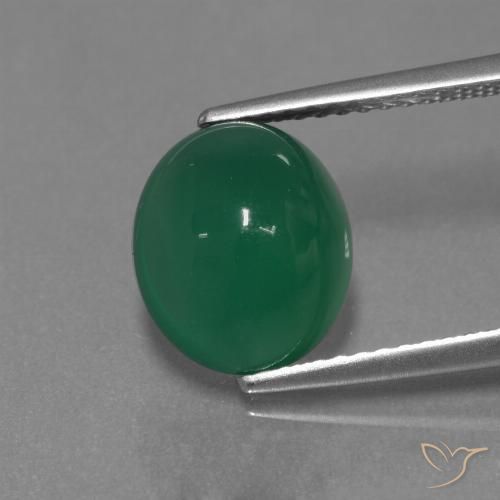 3.33ct Natural Yellowish Green Agate, Oval, Translucent