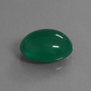 6.62 ct Green Agate Stone, Natural Agate in Oval Cabochon Shape for Sale