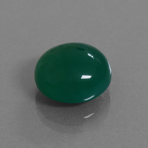 8.77 ct Green Agate Stone, Natural Agate in Oval Cabochon Shape for Sale