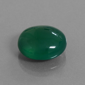 8.32 ct Green Agate Stone, Natural Agate in Oval Cabochon Shape for Sale