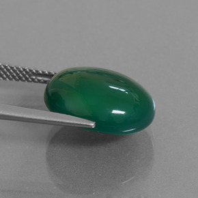 Agate Gemstone in 13 x 12.3 mm Size for Sale, Agate Stone in Green Color