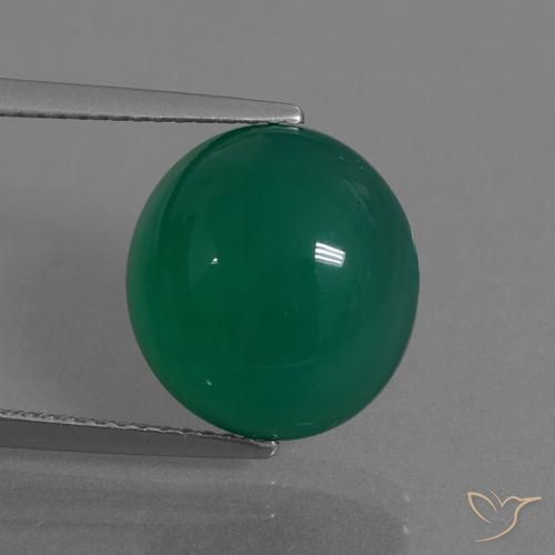 7.69ct Natural Forest Green Agate, Oval, Translucent