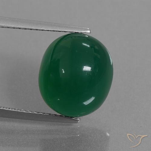 8.78ct Natural Yellowish Green Agate, Oval, Translucent