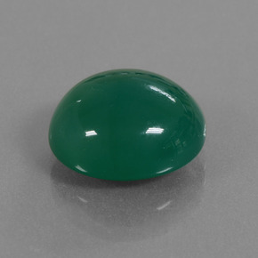 8.22 ct Green Agate Stone, Natural Agate in Oval Cabochon Shape for Sale
