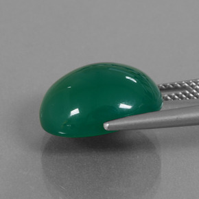 Agate Gemstone in 14 x 12 mm (calibrated) Size for Sale, Agate Stone in Yellowish Green Color