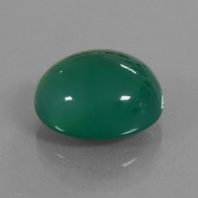 10.07 ct Green Agate Stone, Natural Agate in Oval Cabochon Shape for Sale
