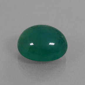 10.07 ct Green Agate Stone, Natural Agate in Oval Cabochon Shape for Sale