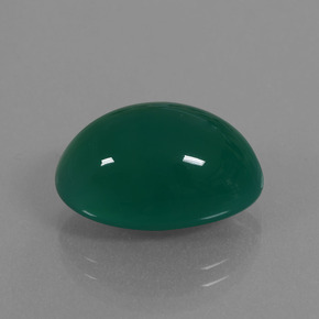 10.63 ct Green Agate Stone, Natural Agate in Oval Cabochon Shape for Sale