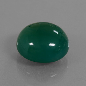 13.14 ct Green Agate Stone, Natural Agate in Oval Cabochon Shape for Sale