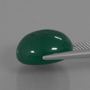 Agate Gemstone in 14.9 x 14.3 mm Size for Sale, Agate Stone in Green Color