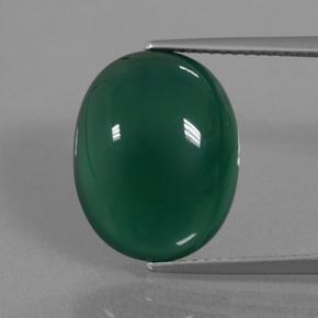 8.9ct Oval Cabochon Green Agate Gem for sale 8.9ct Oval Cabochon Green Agate Gem (ID: 445726)