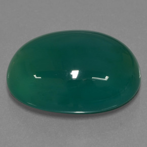 23.14 ct Green Agate Stone, Natural Agate in Oval Cabochon Shape for Sale