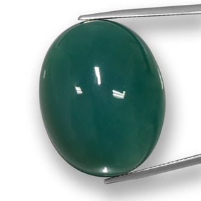77.8ct Oval Cabochon Green Agate for sale thumb image of 77.8ct Oval Cabochon Green Agate (ID: 457782)