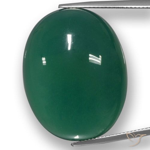 53.13ct Natural Green Agate, Oval, Translucent