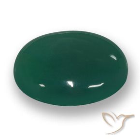 58.42 ct Green Agate Stone, Natural Agate in Oval Cabochon Shape for Sale
