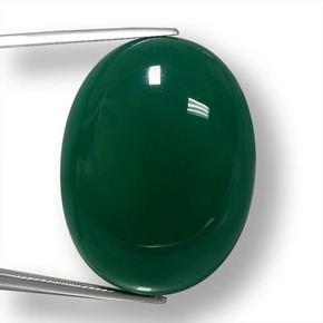 70.5ct Oval Cabochon Green Agate Gem for sale 70.5ct Oval Cabochon Green Agate Gem (ID: 457884)