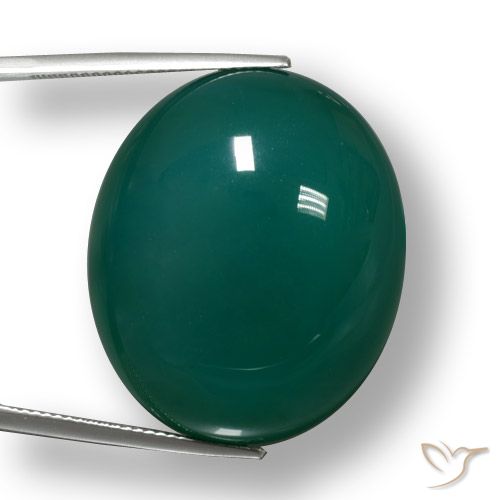 59.33ct Natural Cool Green Agate, Oval, Translucent