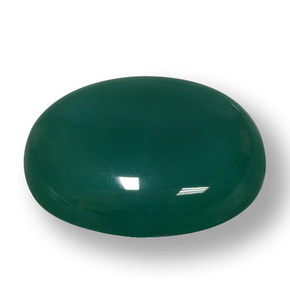 187.05 ct Green Agate Stone, Natural Agate in Oval Cabochon Shape for Sale
