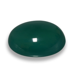75.23 ct Green Agate Stone, Natural Agate in Oval Cabochon Shape for Sale
