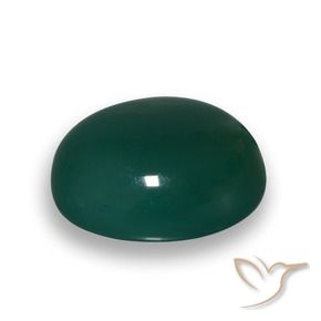 59.91 ct Green Agate Stone, Natural Agate in Oval Cabochon Shape for Sale