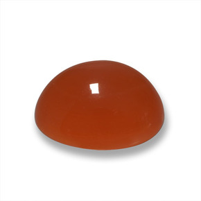 4.98 ct Red Agate Stone, Natural Agate in Oval Cabochon Shape for Sale