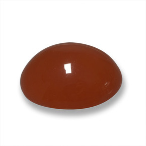 4.15 ct Red Agate Stone, Natural Agate in Oval Cabochon Shape for Sale