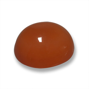 6.25 ct Red Agate Stone, Natural Agate in Oval Cabochon Shape for Sale