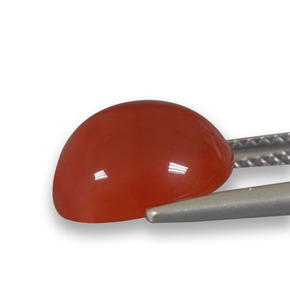 Agate Gemstone in 11.5 x 9.6 mm Size for Sale, Agate Stone in Orange Color