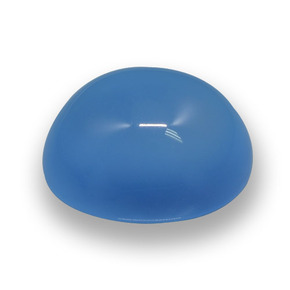 12.22 ct Blue Agate Stone, Natural Agate in Oval Cabochon Shape for Sale