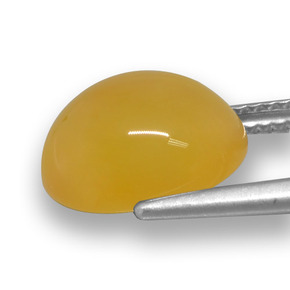 Agate Gemstone in 11.8 x 9.7 mm Size for Sale, Agate Stone in Golden-Orange Color
