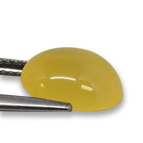 Agate Gemstone in 11.1 x 9.4 mm Size for Sale, Agate Stone in Yellow Color