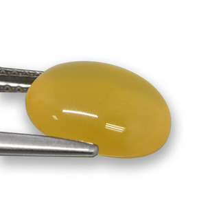 Agate Gemstone in 11 x 9 mm (calibrated) Size for Sale, Agate Stone in Deep Yellow Color