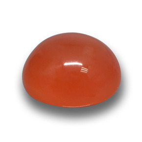 5.61 ct Red Agate Stone, Natural Agate in Oval Cabochon Shape for Sale
