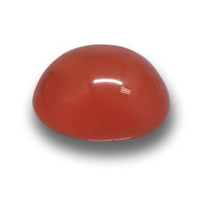 4.68 ct Red Agate Stone, Natural Agate in Oval Cabochon Shape for Sale