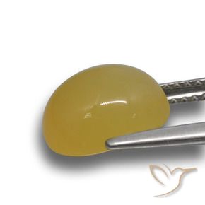 Agate Gemstone in 10.3 x 9.3 mm Size for Sale, Agate Stone in Honey Yellow Color