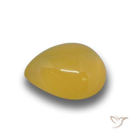 4.50 ct Golden Agate Stone, Natural Agate in Pear Cabochon Shape for Sale