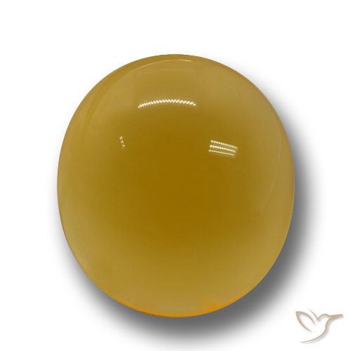 6.08ct Natural Golden-Orange Agate, Oval, Translucent